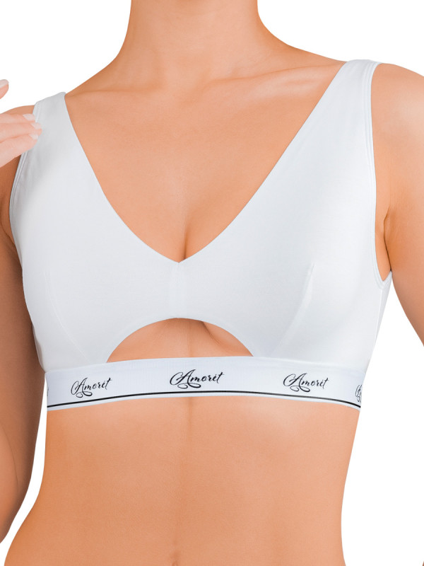Топ женский AMORET GLAM Top1030 белого цвета