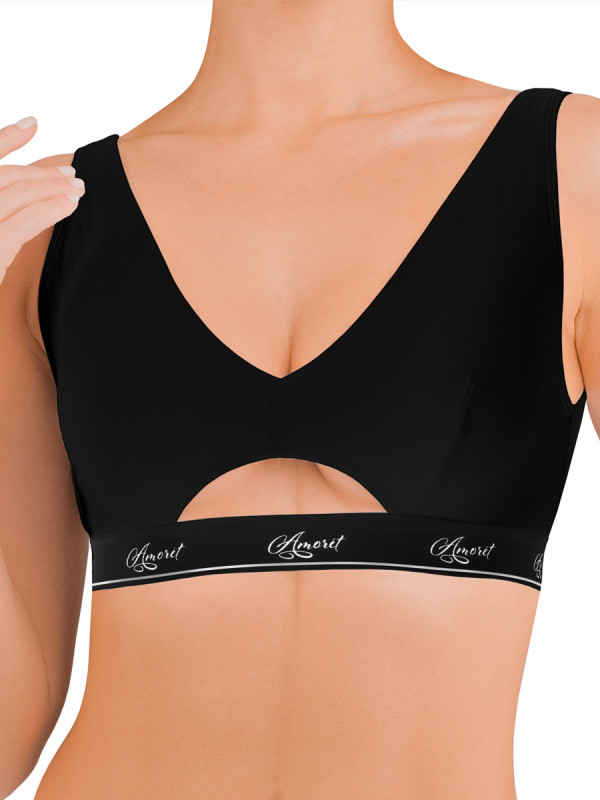 Топ женский AMORET GLAM Top1030 черного цвета