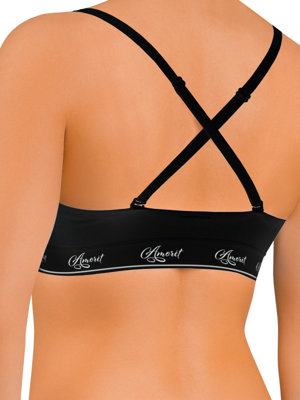 Топ женский AMORET GLAM Top1032 черного цвета