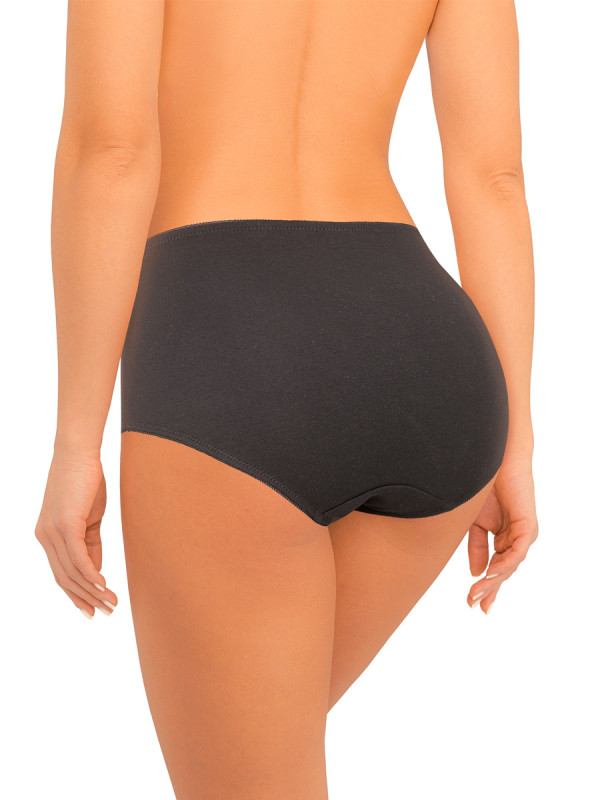 Трусы-слипы женские AMORET COTTON HW1043 черного цвета