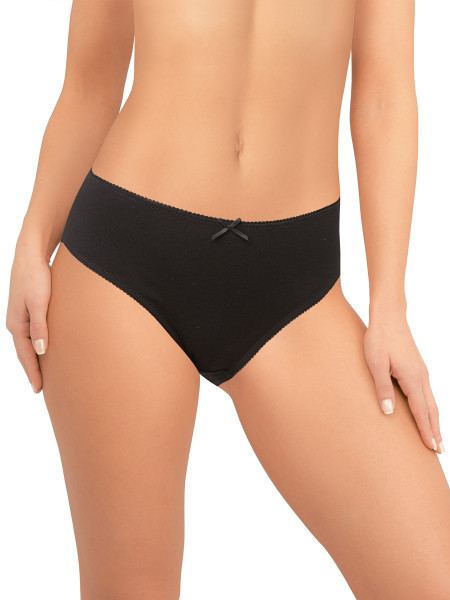 Трусы женские AMORET COTTON S1039 черные