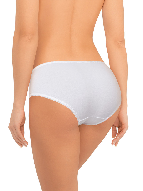 Трусы женские слипы AMORET COTTON S1040 белого цвета - идеальный выбор на каждый день.