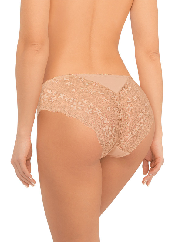 Трусы женские слипы AMORET COTTON S1041 бежевого цвета