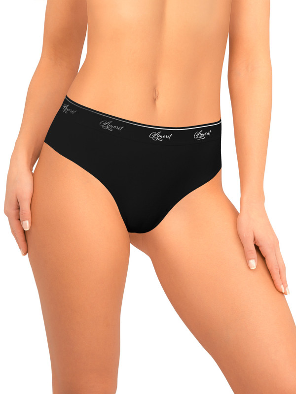 Трусы женские AMORET GLAM B1034 черного цвета