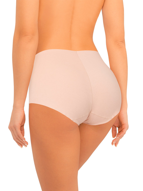 Трусы женские   с высокой линией талии AMORET INVISIBLE COTTON HW1038 бежевого цвета