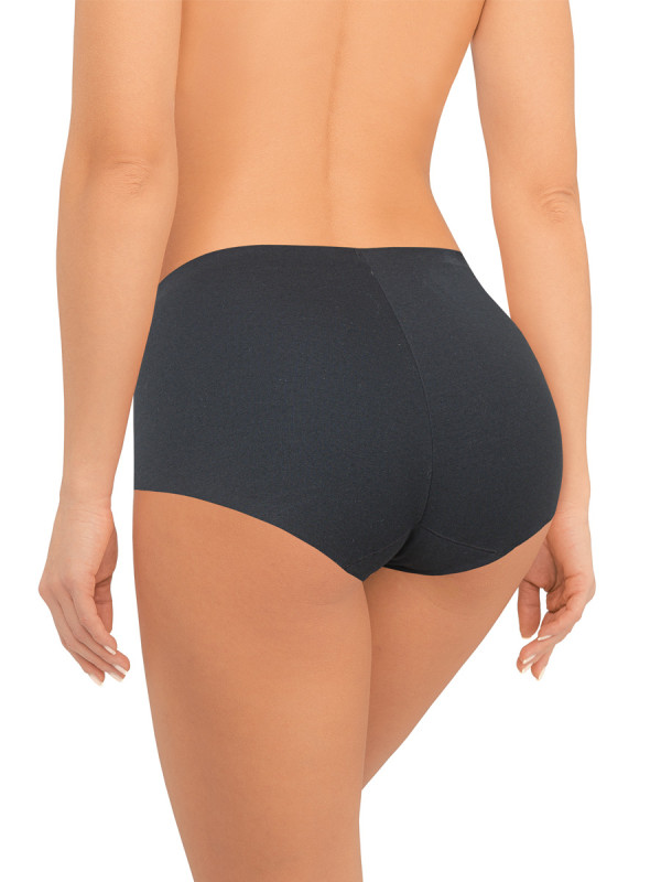 Трусы женские AMORET INVISIBLE COTTON HW1038 черного цвета с высокой линией талии