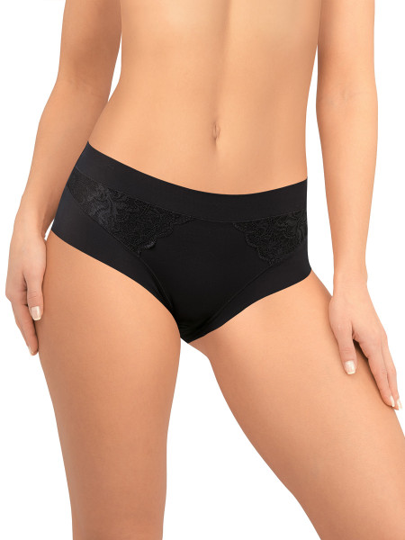 Трусы женские AMORET INVISIBLE LACE MS5030 чёрные