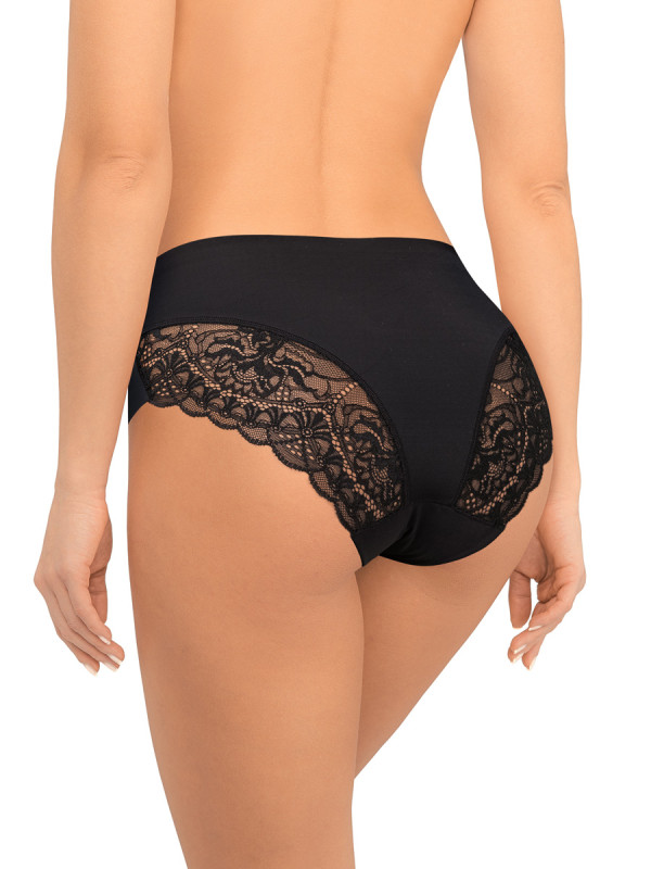 Трусы макси слип AMORET INVISIBLE LACE MS5030 чёрного цвета: комфорт и незаметность под одеждой