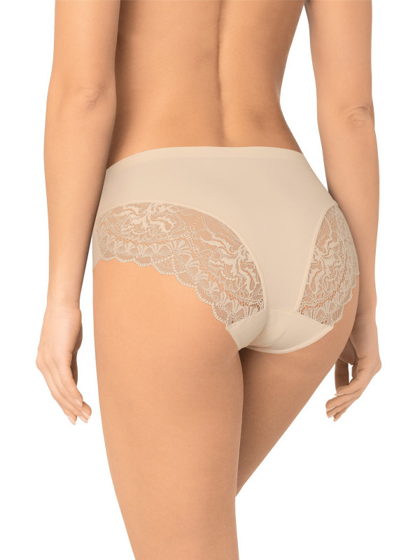 Трусы макси слип AMORET INVISIBLE LACE MS5030 бежевого цвета: комфорт и элегантность в одном