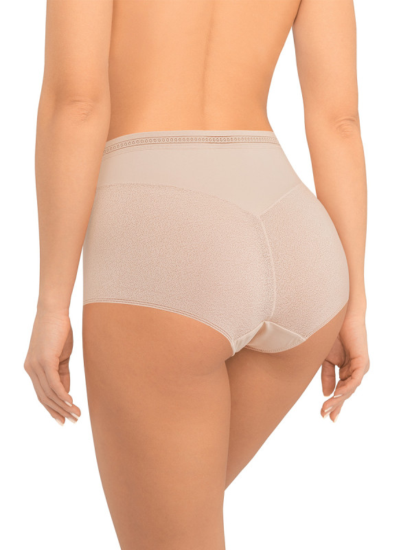 Трусы слипы AMORET MESH HW504 бежевого цвета