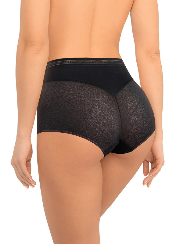 Трусы слипы AMORET MESH HW5041 черного цвета с высокой линией талии