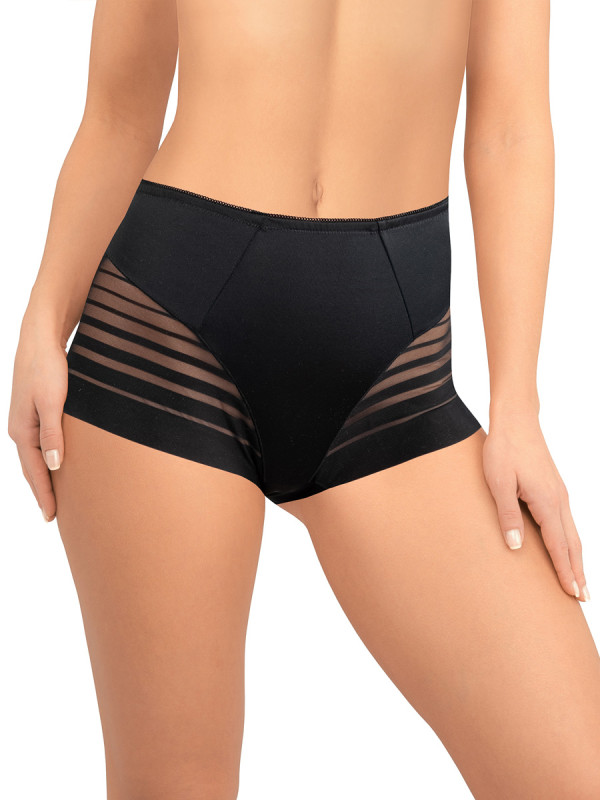 Трусы слипы AMORET SHADE HW5036 черного цвета с высокой линией талии.