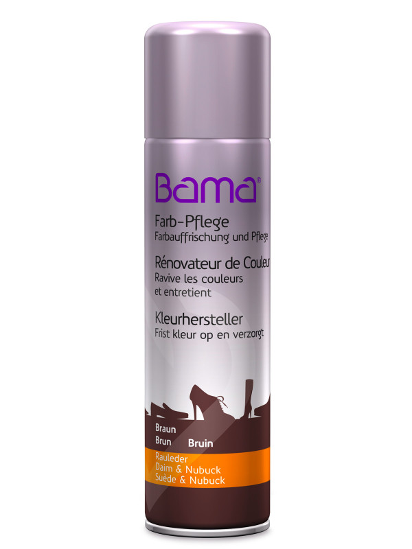 Краска для замши и нубука темно-коричневого цвета Renovator Bama S19_032