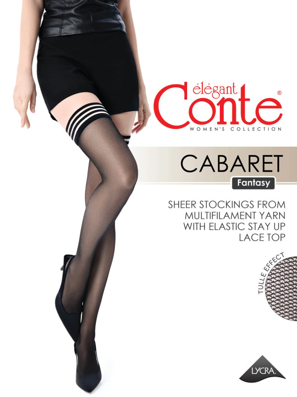 Элегантные чулки CONTE CABARET 30: стильный акцент для вашего образа.