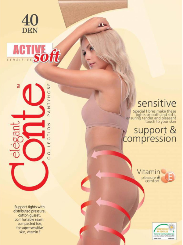 Колготки CONTE ACTIVE SOFT 40 XL (упаковка 10 шт)