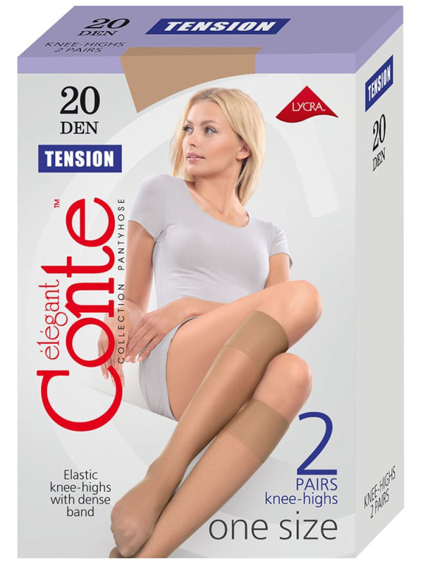 Гольфы CONTE TENSION 20 (упаковка 20 шт)