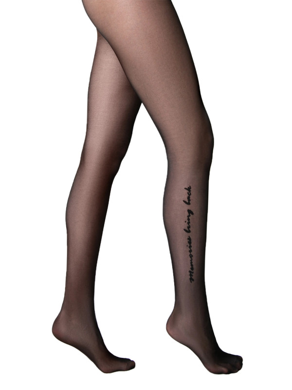 Колготки CONTE MEMORIES 30 с оригинальным рисунком имитации тату