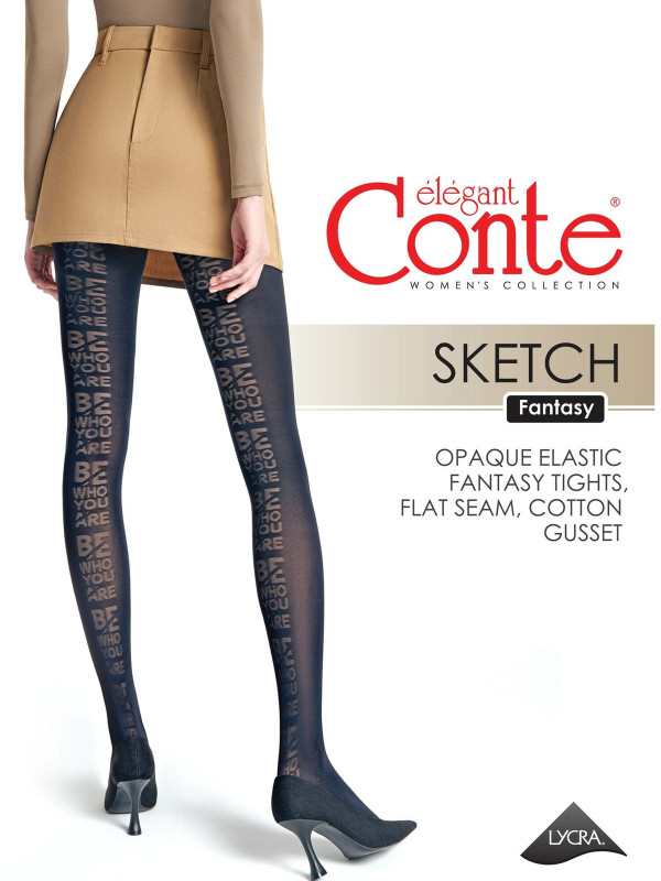 Элегантные колготки CONTE SKETCH 50 из серии FANTASY: выразите свою индивидуальность