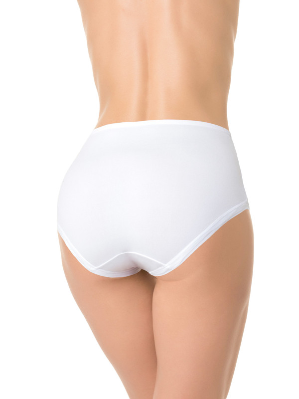 Трусы женские слипы DENTELLE ANNA BAMBOO SIZE PLUS HW303 белого цвета