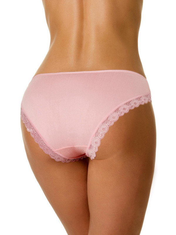 Трусы слипы DENTELLE BASIC BAMBOO S306 персикового цвета - комфорт и красота в одном изделии.