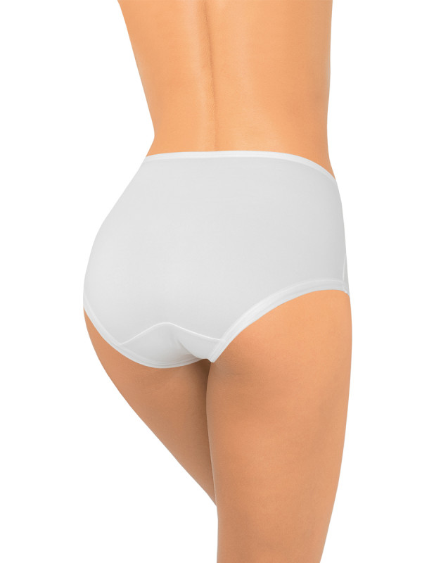 Трусы женские DENTELLE BELLA BAMBOO SIZE PLUS HW315 белого цвета