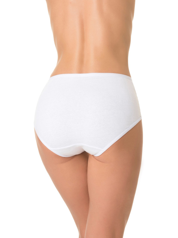 Трусы слипы DENTELLE HOLLY SIZE PLUS HW103 белого цвета - стильный и удобный выбор для женщин с полными формами.