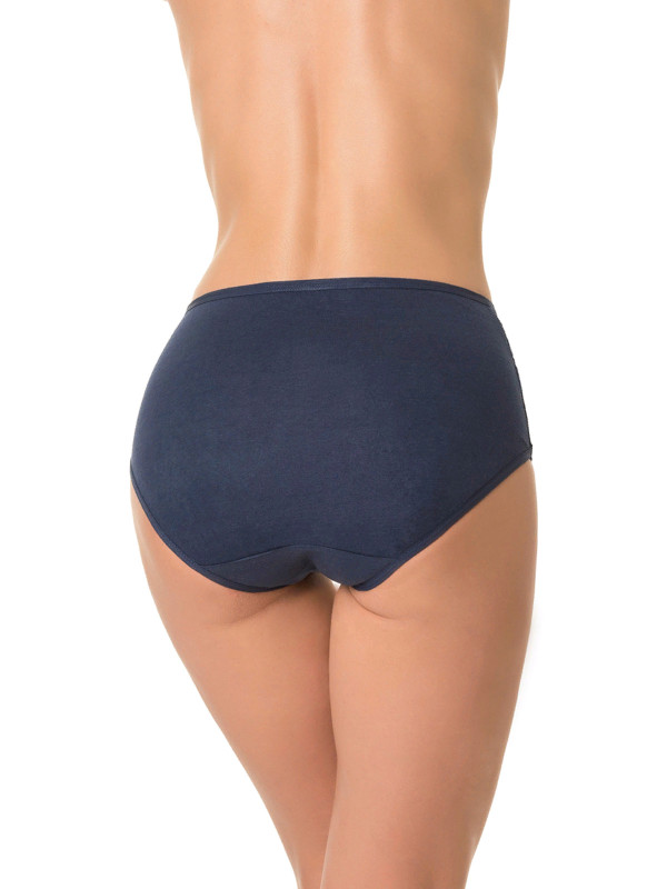 Трусы слипы DENTELLE HOLLY SIZE PLUS HW103 темно-синего цвета - комфорт и элегантность в нижнем белье