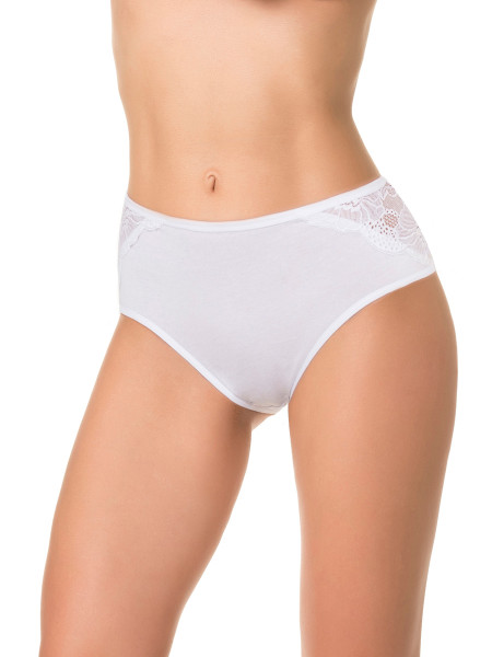 Трусы женские DENTELLE IDA SIZE PLUS HW132 белые