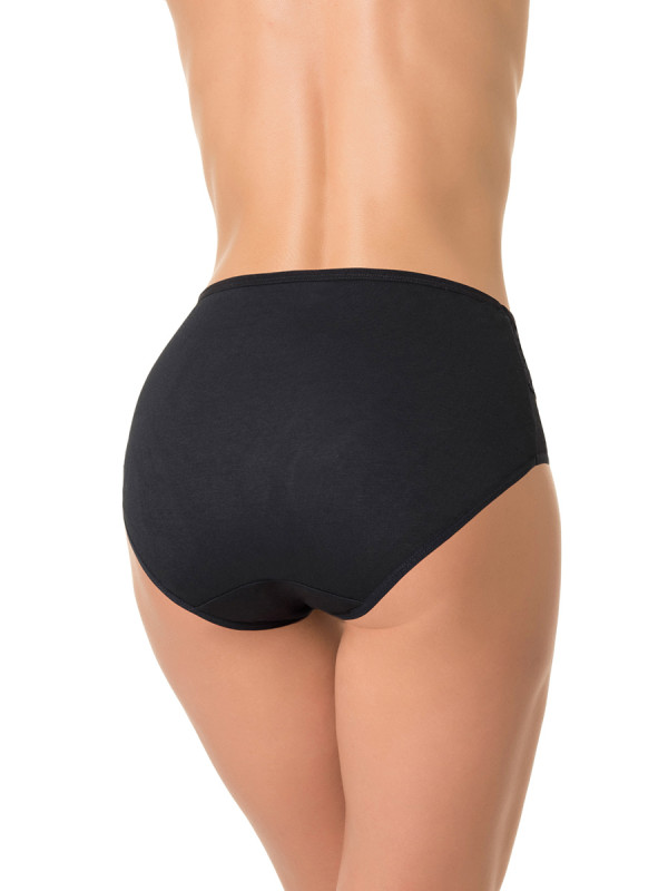 Трусы женские DENTELLE IDA SIZE PLUS HW132 черного цвета