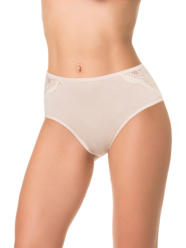 Трусы женские DENTELLE IDA SIZE PLUS HW132 сливочного цвета