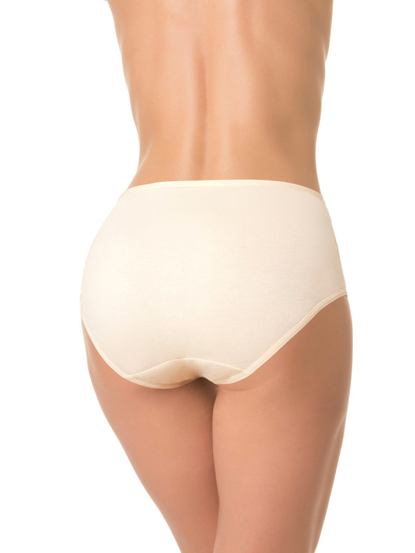 Трусы женские DENTELLE IDA SIZE PLUS HW132 сливочного цвета