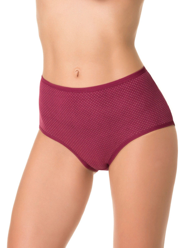 Трусы женские DENTELLE IVY SIZE PLUS HW104 бордового цвета - качественные и удобные 