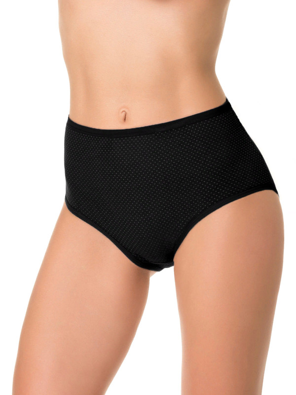 Трусы слипы DENTELLE IVY SIZE PLUS HW104 черного цвета: комфорт и стиль в одном