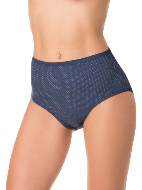 Трусы женские DENTELLE IVY SIZE PLUS HW104 темно-синего цвета: удобные и практичные.