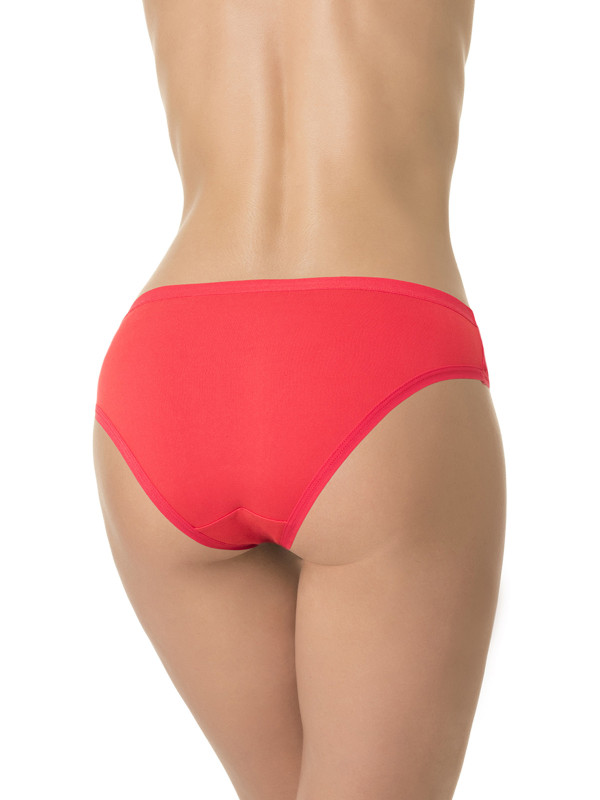 Трусы слипы DENTELLE LACE BAMBOO S307 красного цвета - комфорт и красота в одном изделии