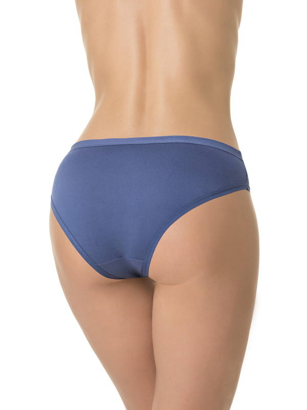   Трусы слипы DENTELLE LACE BAMBOO S307 темно-синего цвета - изысканный и элегантный выбор для женщин, которые ценят комфорт и качество