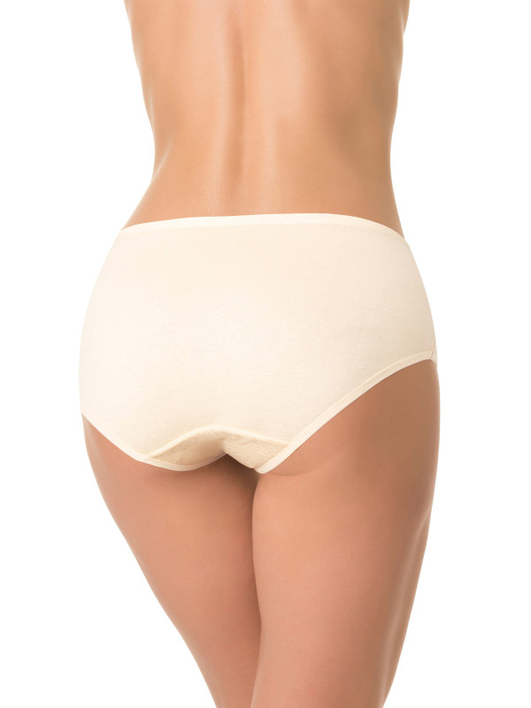 Трусы женские DENTELLE NICOLE SIZE PLUS HW150 бежевого цвета