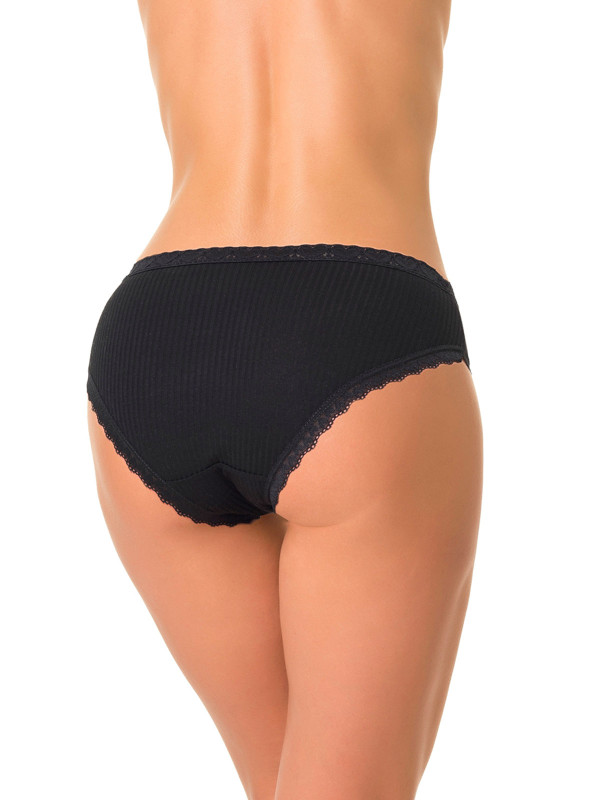 Трусы женские DENTELLE NOODLE S117 черные