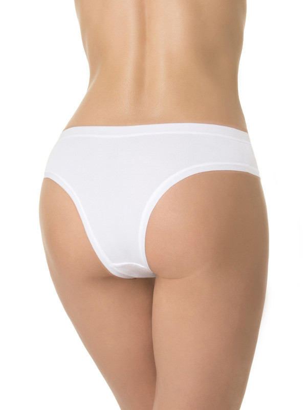 Трусы бразилиана DENTELLE RIO BAMBOOO B300 белого цвета - комфортные и элегантные