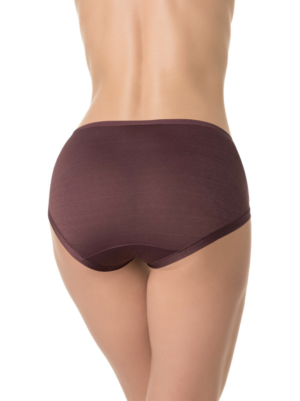 Трусы женские DENTELLE RITA SIZE PLUS HW137 бордового цвета