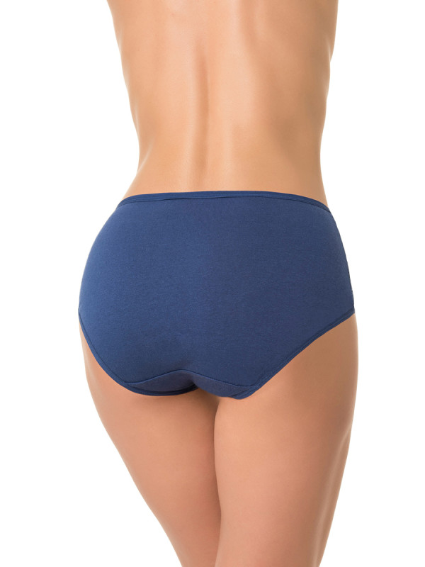 Трусы слипы DENTELLE ROSE SIZE PLUS HW108 темно-синего цвета