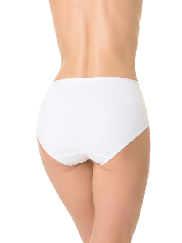 Трусы женские слипы DENTELLE TINA SIZE PLUS HW109 белого цвета