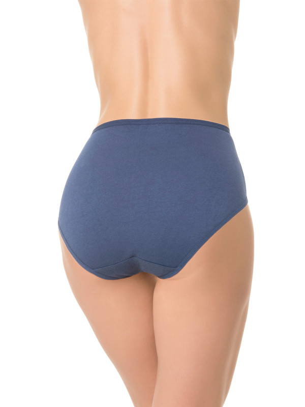 Трусы женские слипы DENTELLE TINA SIZE PLUS HW109 темно-синего цвета