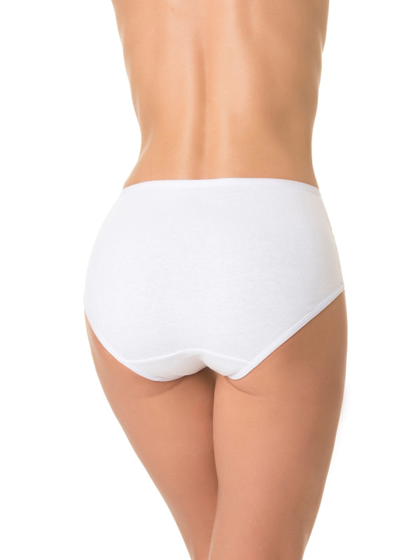 Трусы женские слипы DENTELLE VITA SIZE PLUS HW101 белого цвета