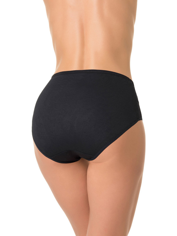 Трусы женские DENTELLE VITA SIZE PLUS HW101 черного цвета