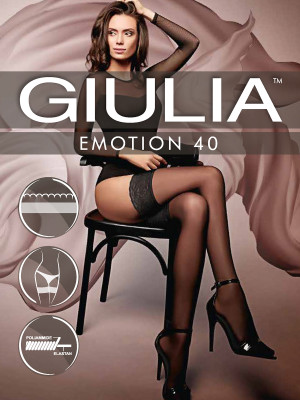 Чулки Giulia EMOTION 40 XL (упаковка 5 шт)