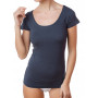 Женская футболка JADEA 4181 T-SHIRT SCOLLO LOLLO для создания повседневного образа.