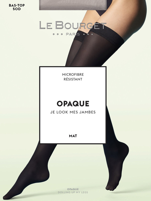 Чулки LE BOURGET BAS-TOP OPAQUE MAT 50 microfibre