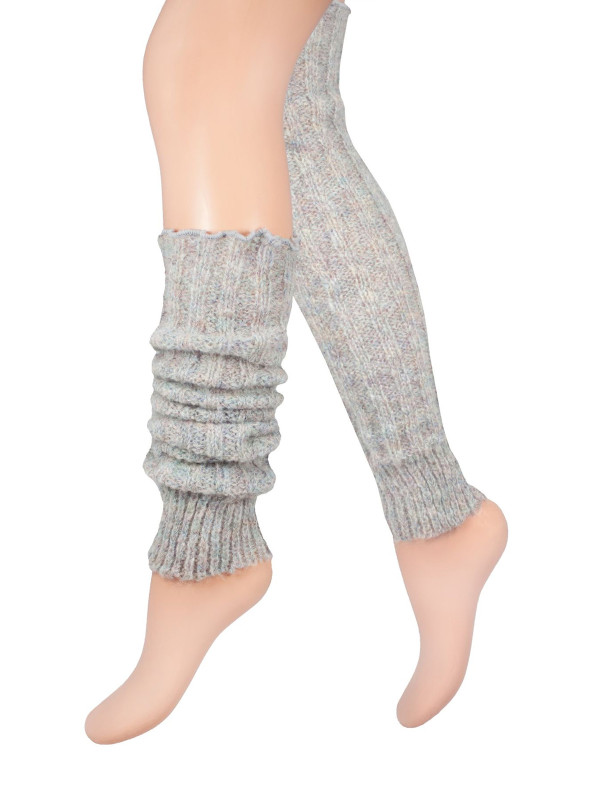 Теплые и уютные женские гетры MADEMOISELLE Hematite из шерсти и мохера - идеальный выбор для тех, кто ценит комфорт и стиль в холодную погоду