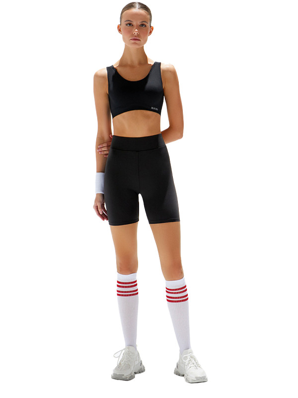 Женские эластичные шорты MINIMI BMi_A 2711 с высокой линией талии.